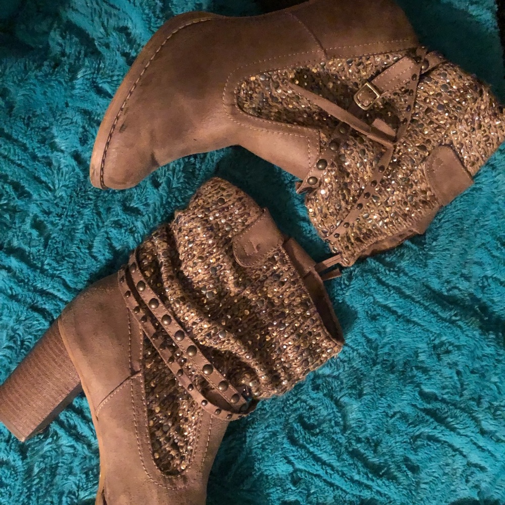 Ankle Bedazzled Cowboy boots